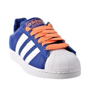 Adidas Superstar Knicks 'Collegiate Royal White Easy Orange Men Sneakers-Size: 7